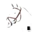 Equipe No Stess Grackle Bridle with Clinchered Browband and Reins BR37-Black